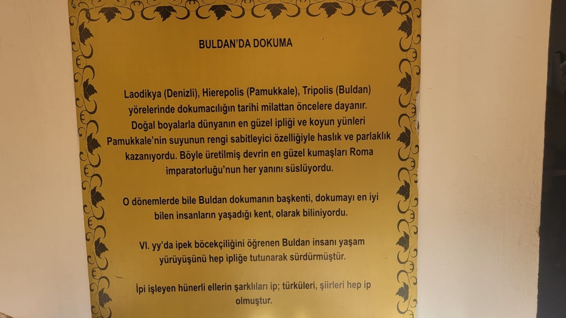 KÜLTÜR DURAĞINDA DENİZLİ